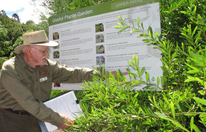 Geoff Walker in the Useful Plants Garden