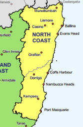 North Coast PHN Boundaries