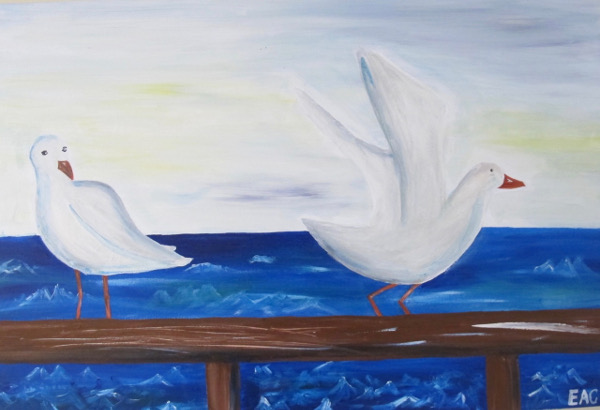 Seagulls Painting