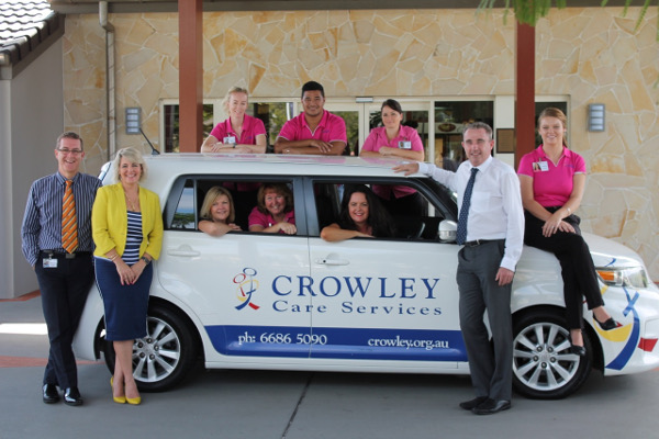 Staff from Ballina’s Crowley Care Services, including CEO Michael Penhey and executive manager of finance and operations Kellie Potts, joined Page MP Kevin Hogan at the funding announcement on Wed 30 April.