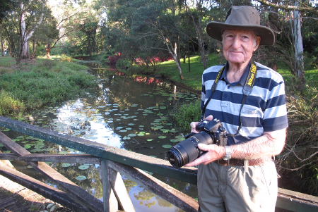 Wal Bailey in Platypus Park nature reserve