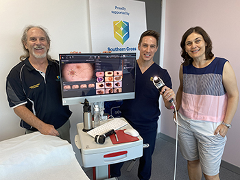 Southern Cross University researchers Associate Professor Michael Climstein, Adjunct Associate Professor Michael Stapelberg and Dr Nela Rosic.